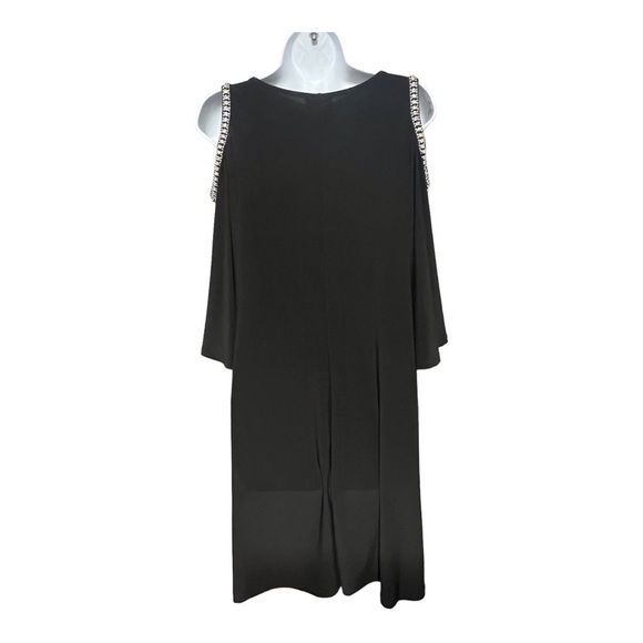 MSK Crystal Trimmed Cutout Dress Black Timeless Special Occasion Evening Wear - Picture 9 of 10